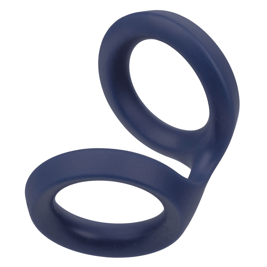 Viceroy Dual Ring Blue Silicone Cock Ring by Cal Exotics Cock Rings