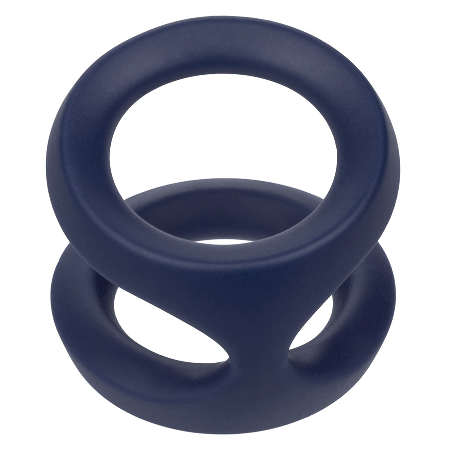 Viceroy Dual Ring Blue Silicone Cock Ring by Cal Exotics Cock Rings