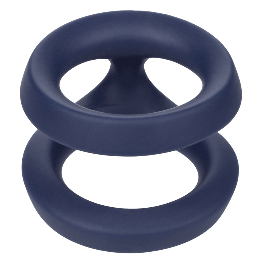 Viceroy Dual Ring Blue Silicone Cock Ring by Cal Exotics Cock Rings