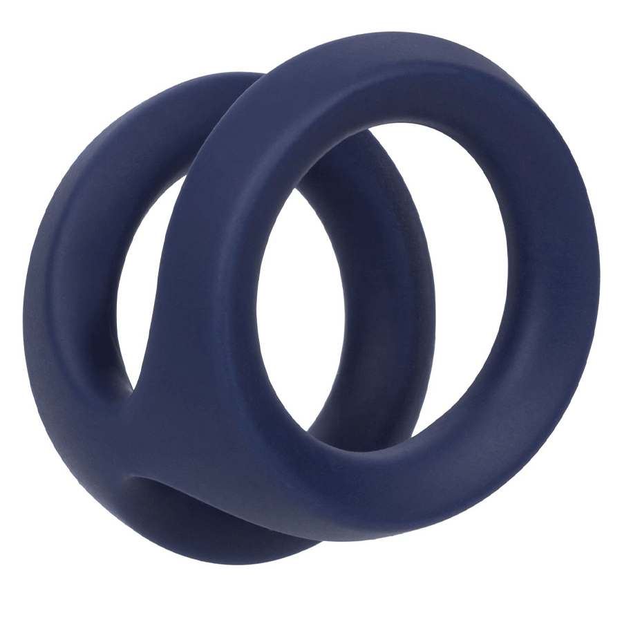 Viceroy Dual Ring Blue Silicone Cock Ring by Cal Exotics Cock Rings