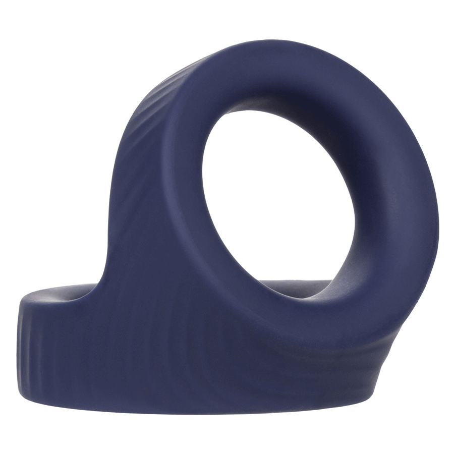 Viceroy Max Dual Ring Blue Silicone Cock and Ball Ring by Cal Exotics Cock Rings