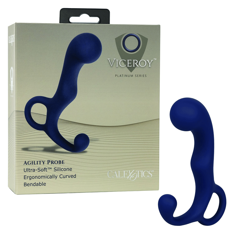 Viceroy Platinum Series Agility Blue Silicone Anal Probe by Cal Exotics Anal Sex Toys