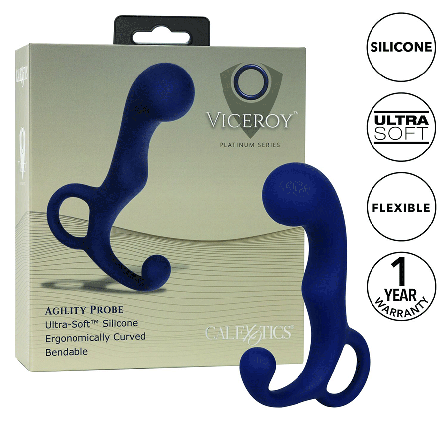 Viceroy Platinum Series Agility Blue Silicone Anal Probe by Cal Exotics Anal Sex Toys