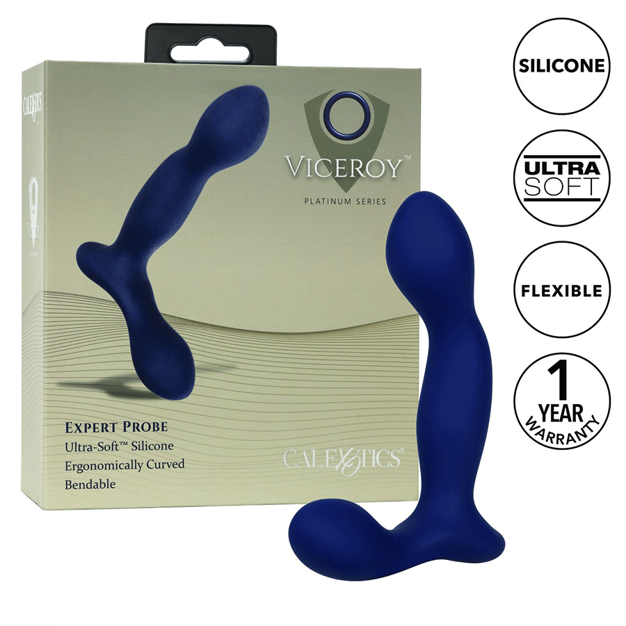 Viceroy Platinum Series Expert Blue Silicone Anal Probe by Cal Exotics Anal Sex Toys