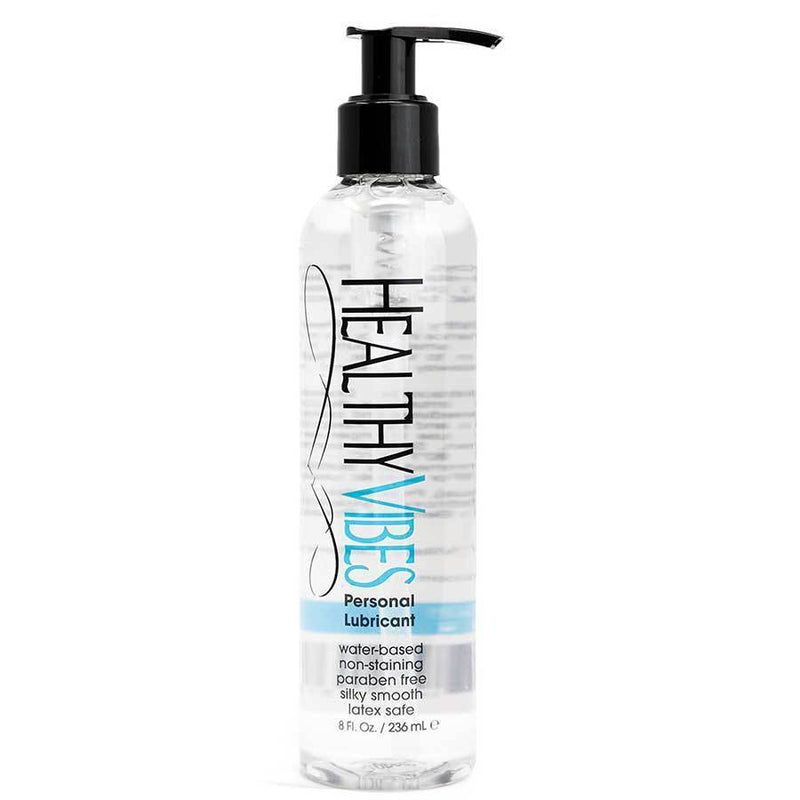Water Based Sex Lube by Healthy Vibes Lubricants Lubricant 8 oz