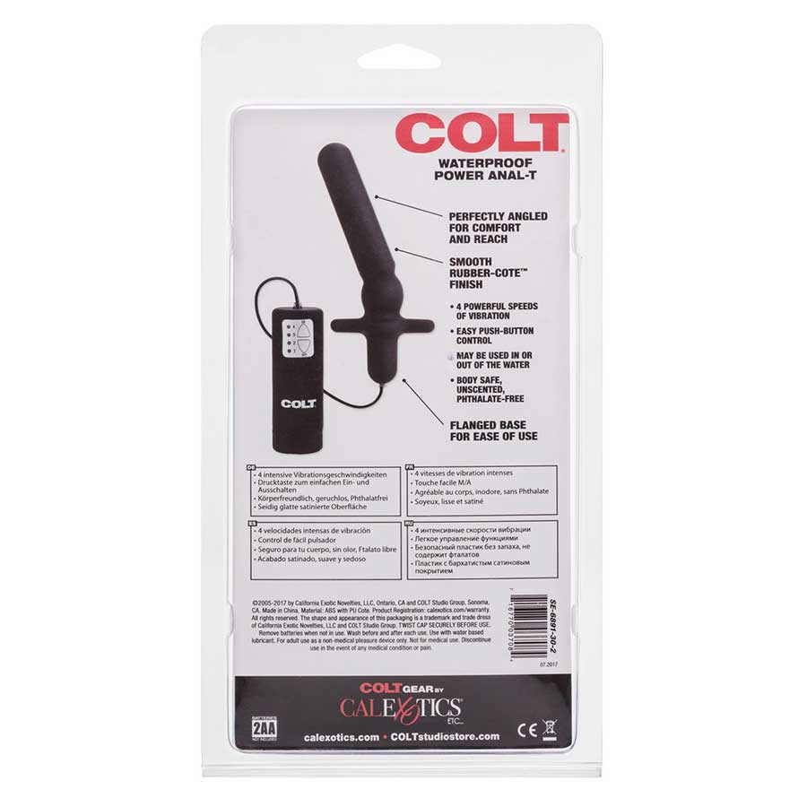 Waterproof Anal T Vibrating Probe with Controller by Colt Waterproof Anal T Vibrating Probe with Controller by Colt
