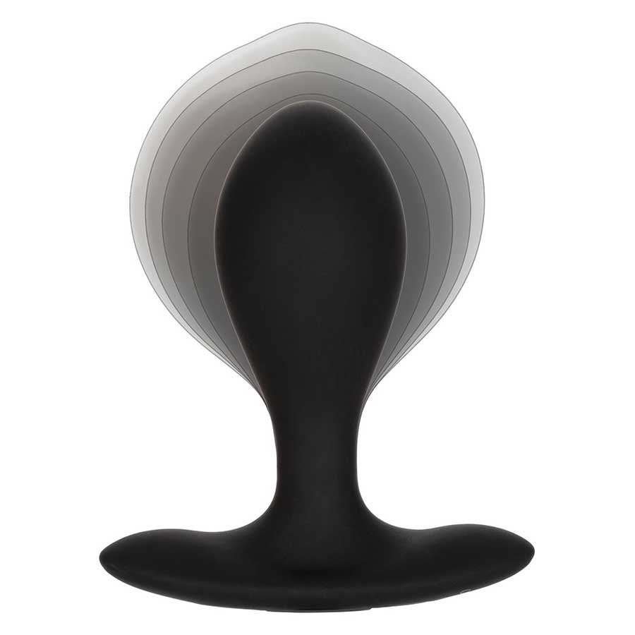 Weighted Black Silicone Inflatable Anal Plug by Cal Exotics Anal Sex Toys