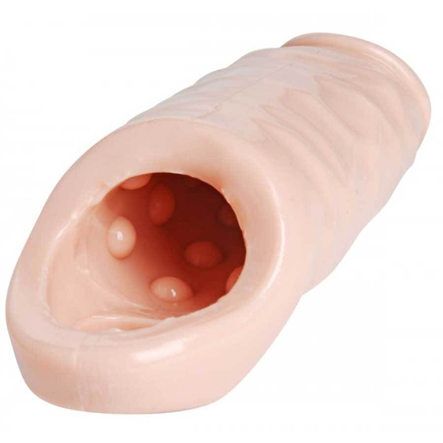 XL Thick Natural 6.5 Inch Tan Penis Sleeve and Girth Enhancer picture