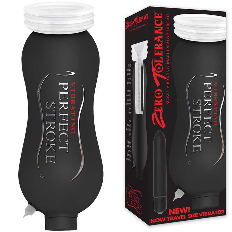 Zero Tolerance Perfect Stroke On The Go | Vibrating Travel Size Suction Stroker Masturbators