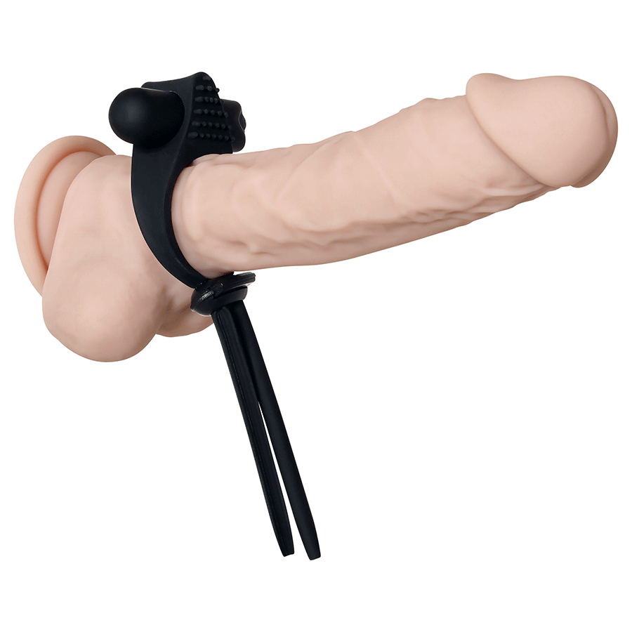 Zero Tolerance Silicone Adjustable Tie Affair Vibrating Black Cock Ring Cock Rings