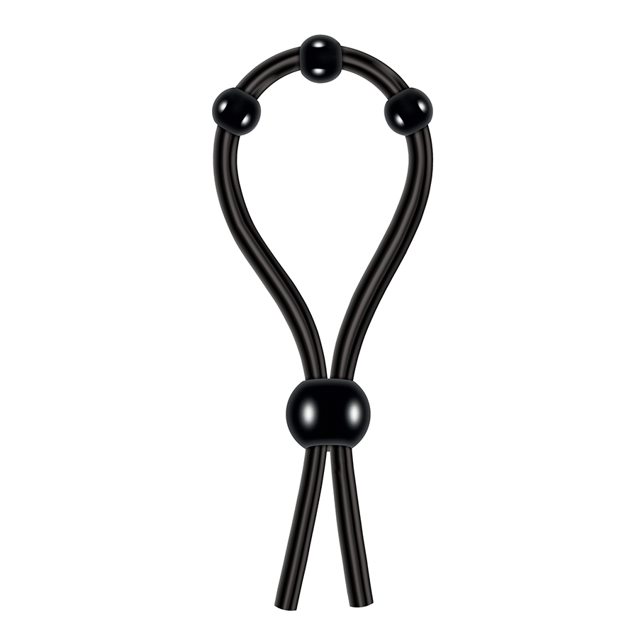 Zero Tolerance Ultimate Silicone Lasso with Adjustable Pleasure Beads Cock Rings