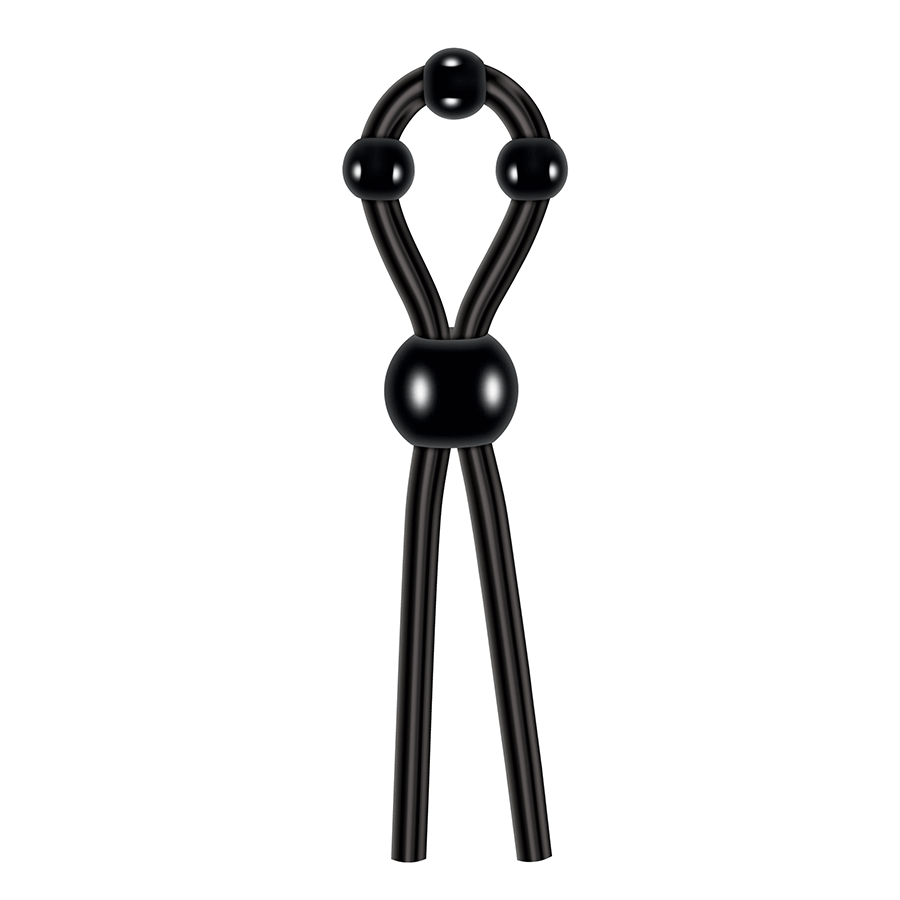 Zero Tolerance Ultimate Silicone Lasso with Adjustable Pleasure Beads Cock Rings