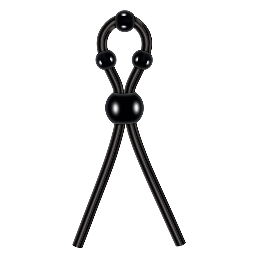 Zero Tolerance Ultimate Silicone Lasso with Adjustable Pleasure Beads Cock Rings