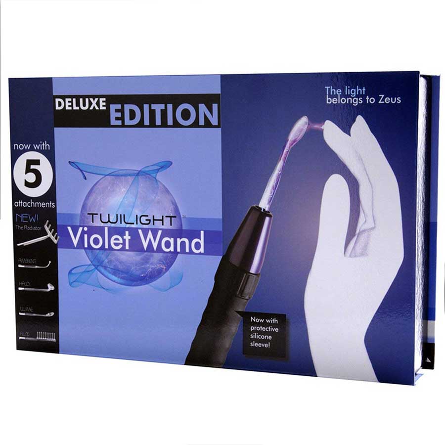 Zeus Deluxe Edition Twilight Violet Wand Electro-Stim Kit Accessories