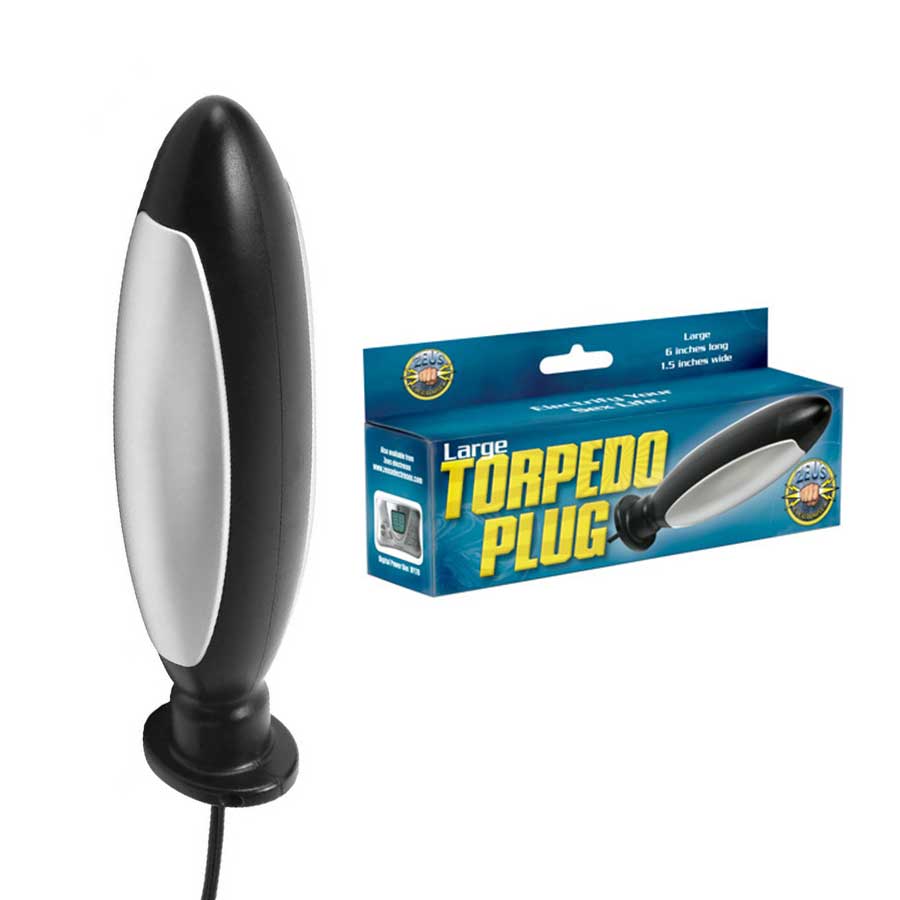 Zeus Electro-Stim Large Anal Torpedo Plug for Elextrosex Zeus Electro-Stim Large Anal Torpedo Plug for Elextrosex